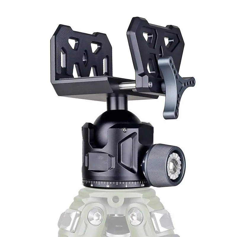 Metal large ball diameter spherical clip seat photography and video tripod panoramic gimbal tripod accessories