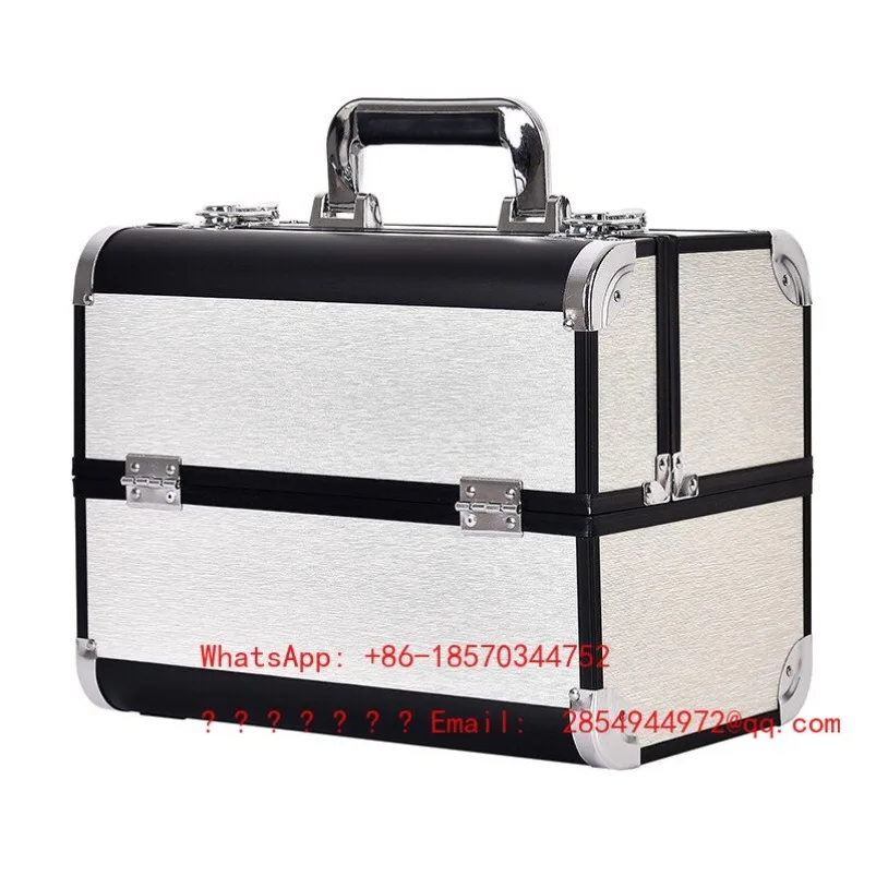

Large Professional Follow-up Technician Portable Lockable Multifunctional Nail Art Multi-layer Storage Box