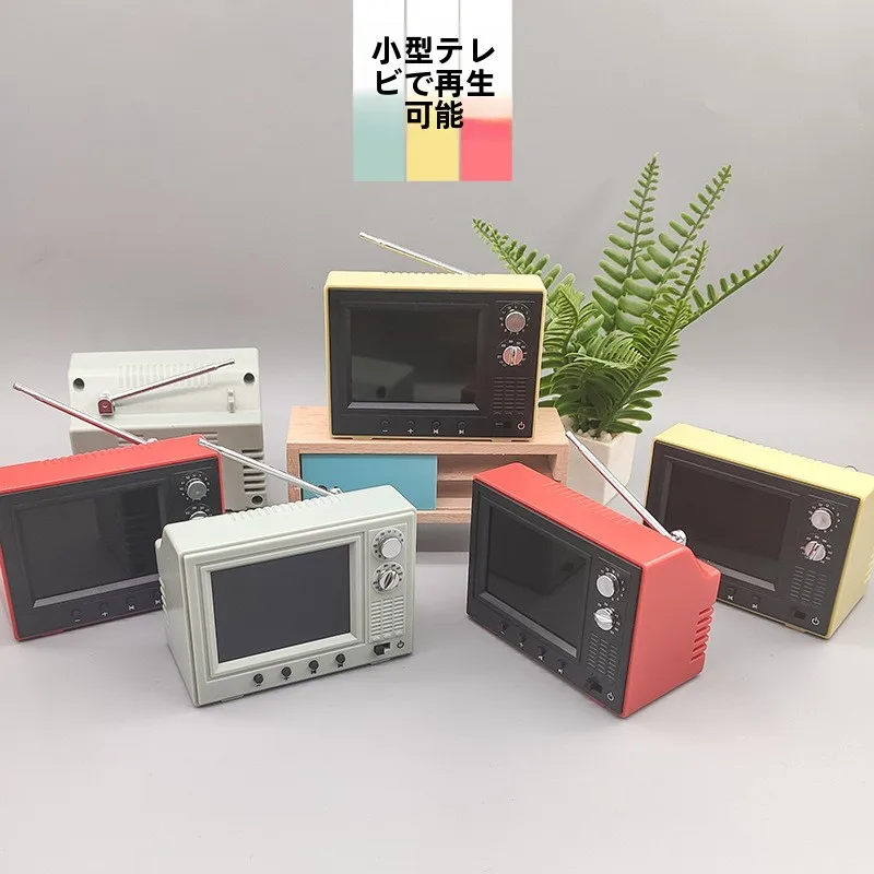 play-kitchen-tv-toy-faux-wood-grain-display-screen-can-play-children's-food-toys-role-playing-scenes-decorative-tv