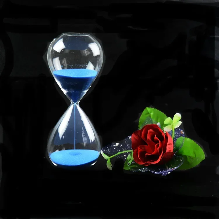 1PC 45 minutes Awaglass Hand-blown Timer clock Magnet Magnetic Hourglass ampulheta crafts sand clock hourglass timer JY 1189-6