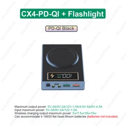 CX4 4*18650 Battery PowerBank Case Welding-free 5V 2A Dual USB Holder Battery Storage Box DIY Shell For Phone Charger Detachable
