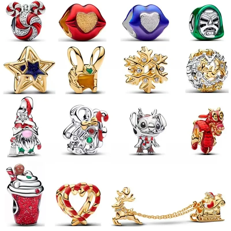 2026 NoEnName_Null The latest mixed bead pendant cartoon animal love star pendant compatible bracelet DIY party gift preferred