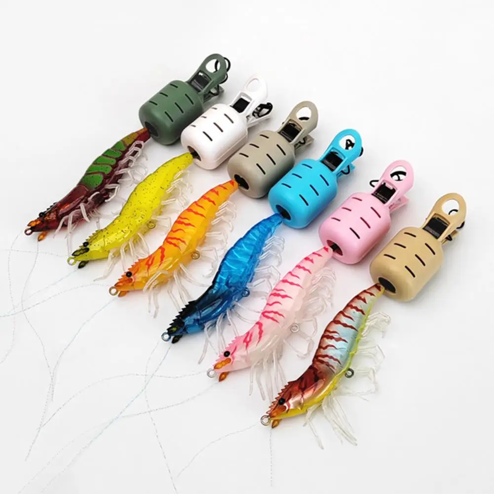 Fish Hook Protective Cover Fishing Hook Cover Set with Retractable Buckle for Shrimp Lure Squid Jig Portable for Anglers