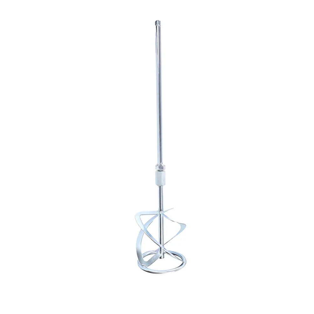 580x120mm Mixer Stirring Rod Spiral Design Heavy Duty Steel Mixer Rod for Chemical Mud Food Coating Paint Cement Mixing