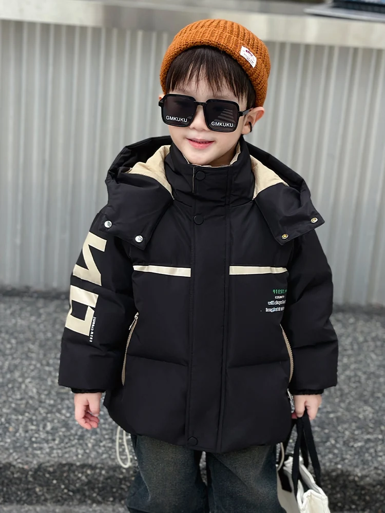 

Зимнее пуховое пальто Jaet Thi для мальчиков, молодежное пальто Faion White Du Feather, внутренняя верхняя одежда стандартной длины для детей