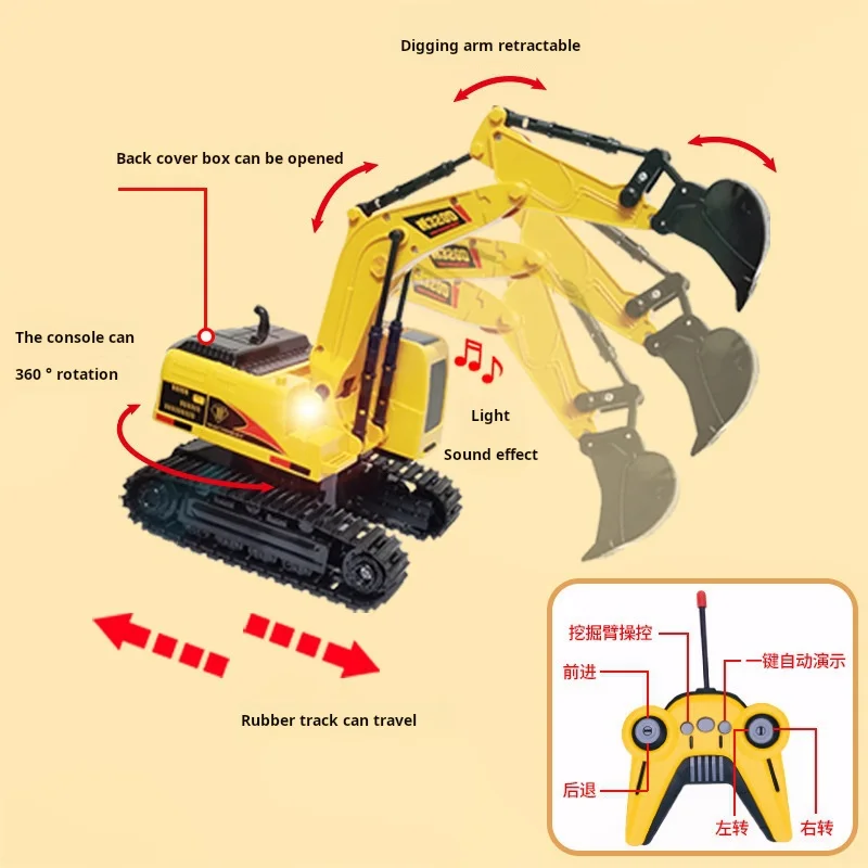 

RC machine salary Children Remote Control Excavator RC Car Alloy Dump Truck Bulldozer Engineering Off Road 4x4 Vehicle Boy Girl