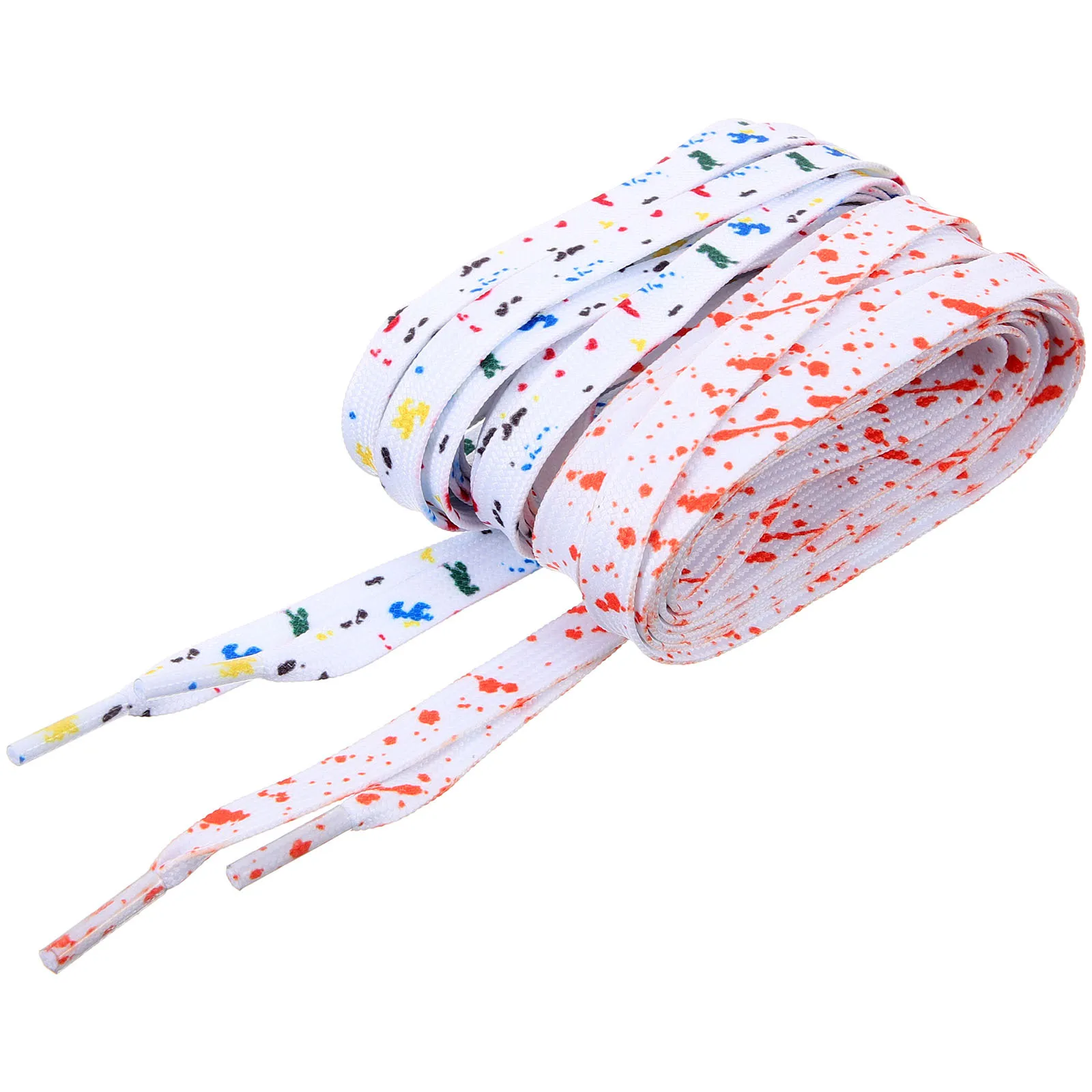 

2 пары шнурков с чернилами, модные тканевые шнурки для кроссовок для спортивной повседневной обуви, прочные плоские ремни для обуви для взрослых