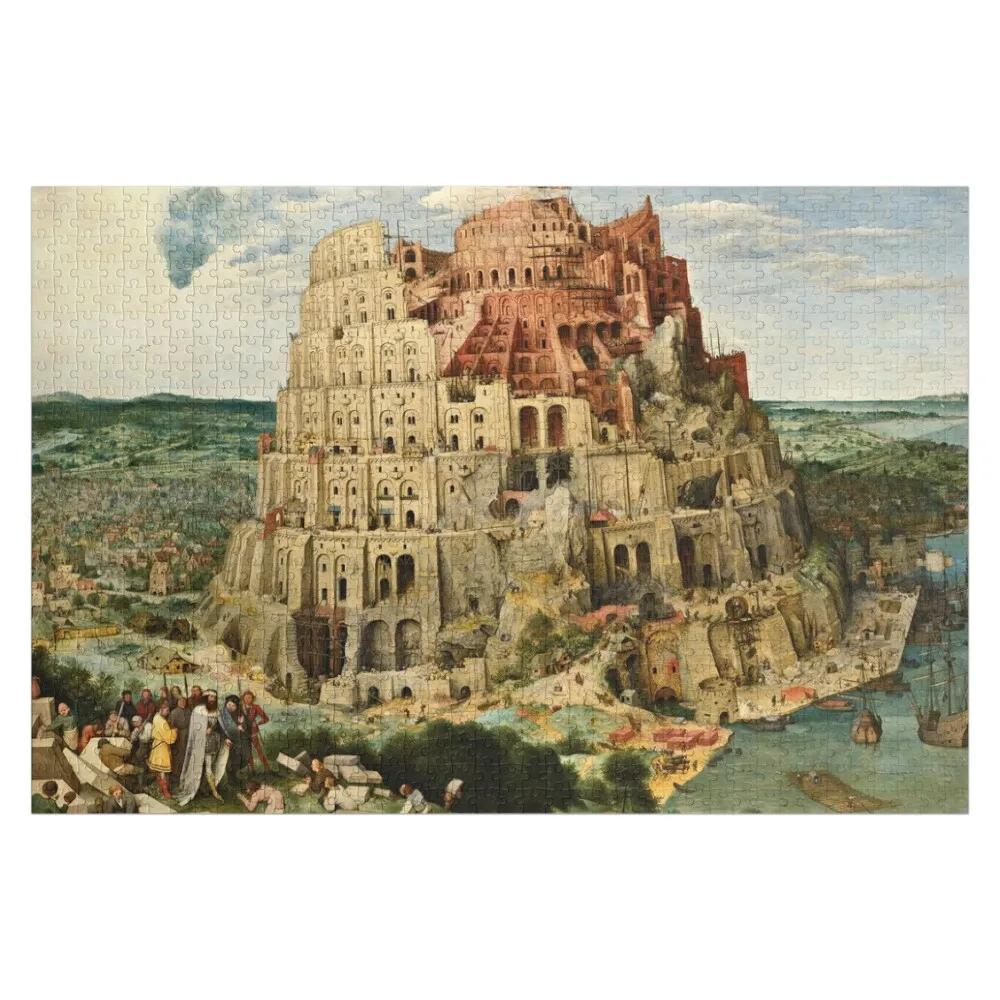 

Pieter Bruegel The Elder - Babylon Jigsaw Puzzle Custom Wooden Name Anime Puzzle