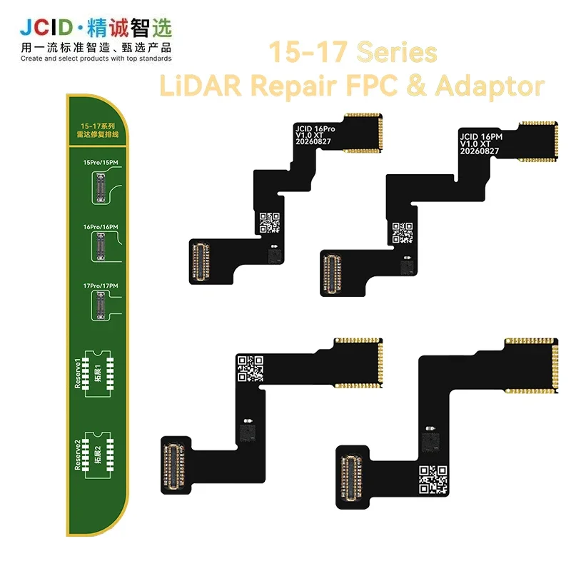 JCID LiDAR Repair FPC and Adapter for iP 15-17 Pro Max Series Sensor Replacement Pop Up Warning Correction Tool
