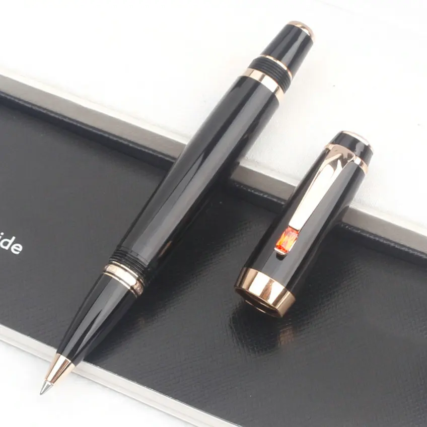 Luxury Monte Bohemia MB Rollerball Pen Luxuri Brand Stationeri Fountain Pen with Crystal in Clip Free Shipping Kawaii Stationery