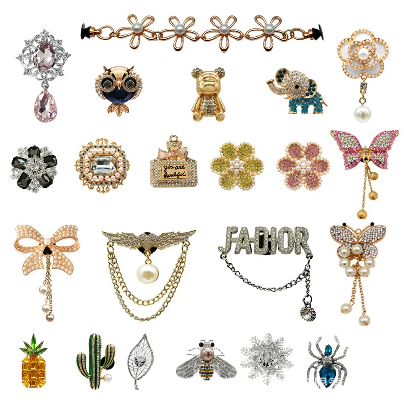 

metal alloy shoes Buckle accessorie Garden Hole Shoe Sandal Accessory flower buckle DIY cartoon shoes buckle water Diamond Decor