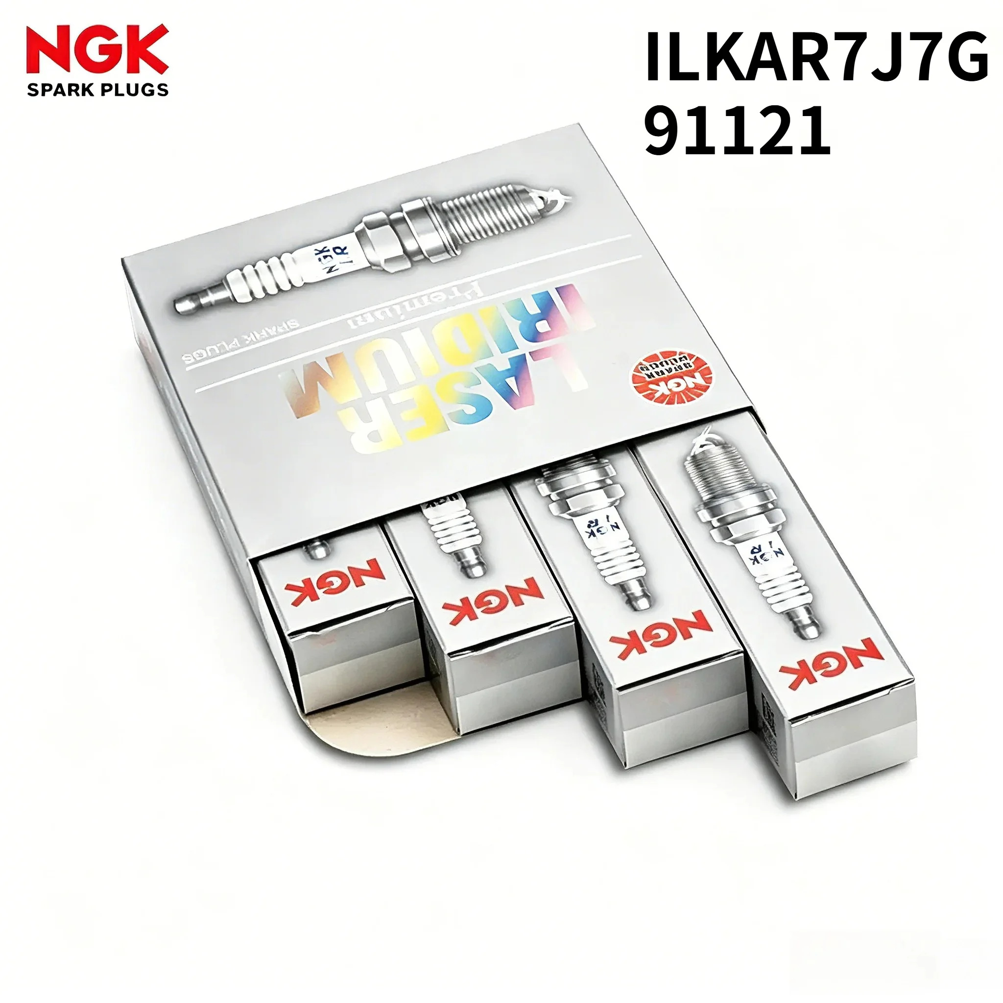 NGK Laser Iridium Spark Plugs ILKAR7J7G 91121 4PCS Used For Renault Captur Koleos Iridium Platinum Spark Plug