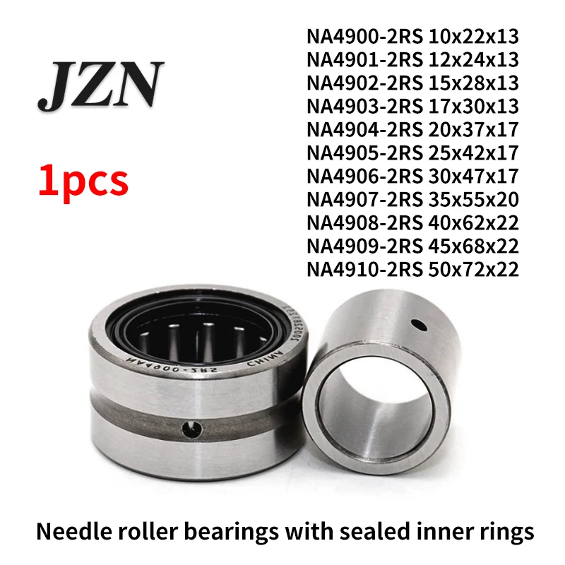 1Pcs Needle Roller Bearing with Sealed Inner Ring NA4900-2RS NA4901-2RS NA4902 NA4903 NA4904 NA4905 NA4906 NA4907 4908 4909 4910