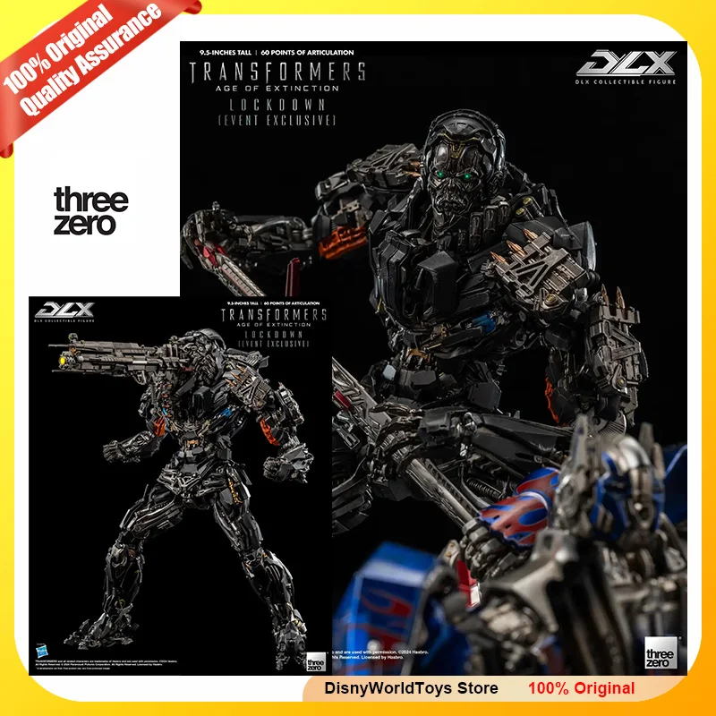 

100% Original Anime Figure threezero Hasbro DLX Scale Collectible Series Lockdown Genuine In Stock Collection Model Toys Gifts