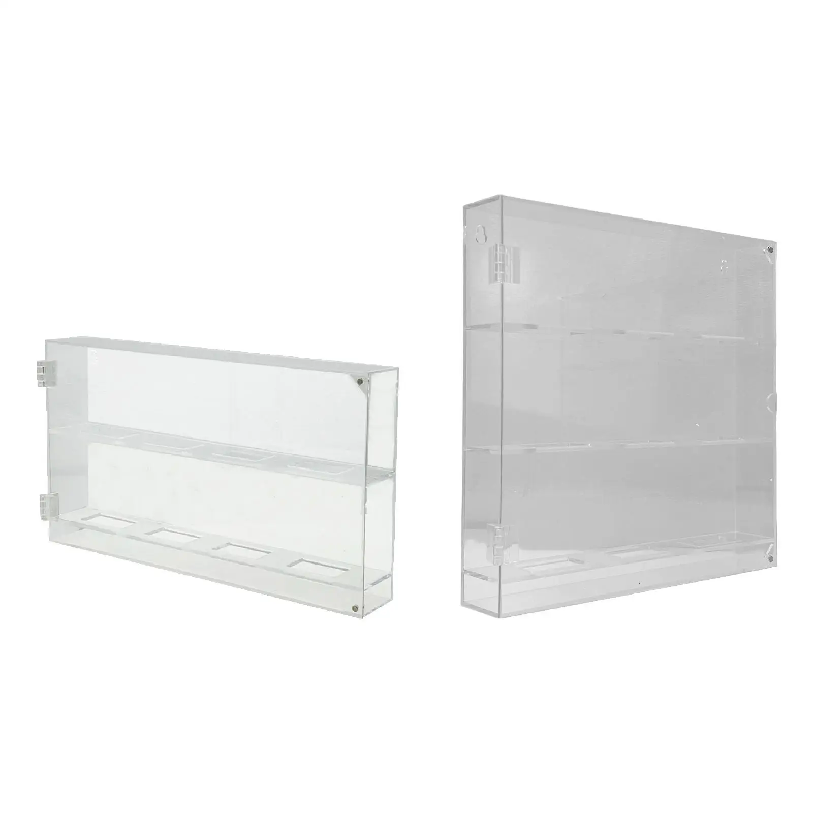 Transparent Acrylic Hockey Puck Storage Box Space Saving Wall Mount Organizer for Enthusiasts