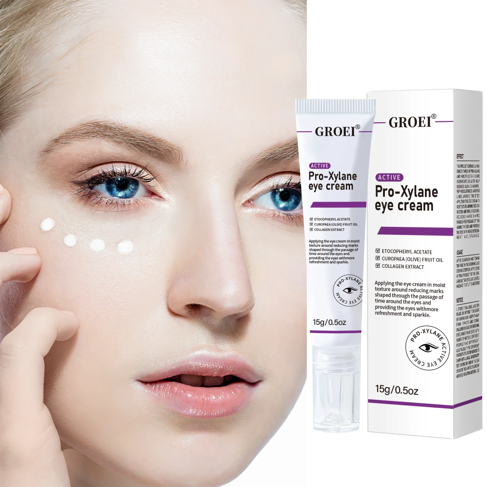 

Крем для глаз Pro-xylane Укрепляющий Глубоко увлажняющий Улучшает тонкие линии Увеличивает эластичность Повышает коллаген Уменьшает отеки Уход за кожей