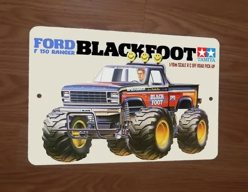 F150 Ranger Blackfoot RC Car Box Art  Metal Wall Sign