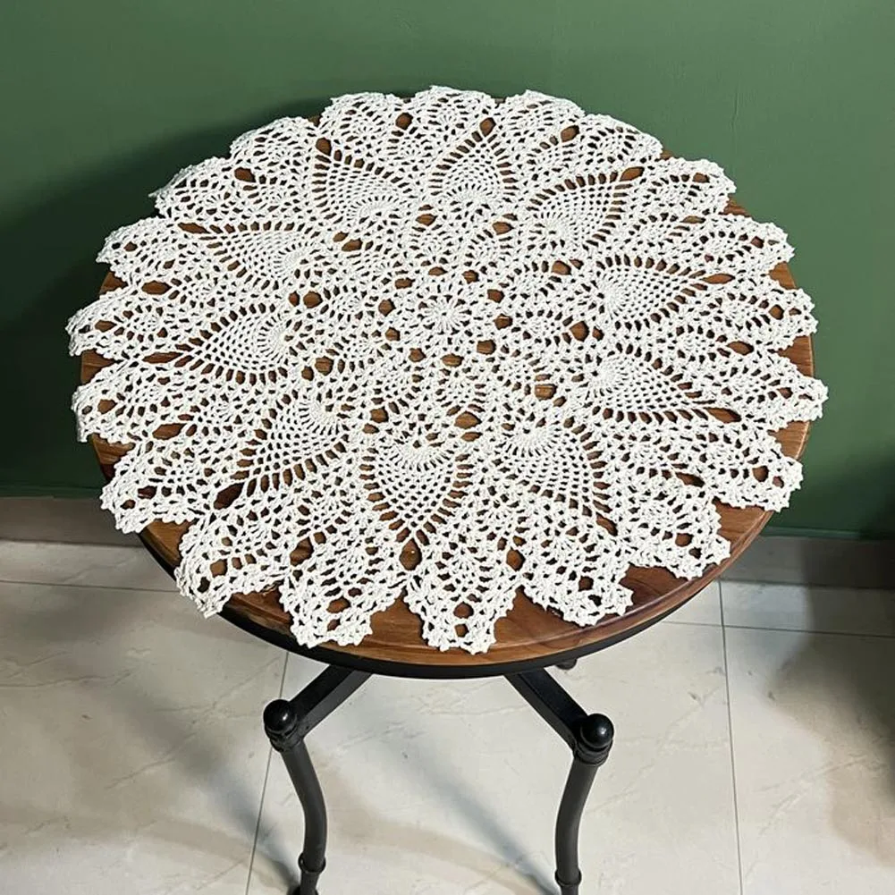 Bomhcs Boho Bloem Doilies Handgemaakte Ronde Gehaakte Kant Katoenen Kleedjes Tafel Placemats Vaas Pads Matten Kleedje