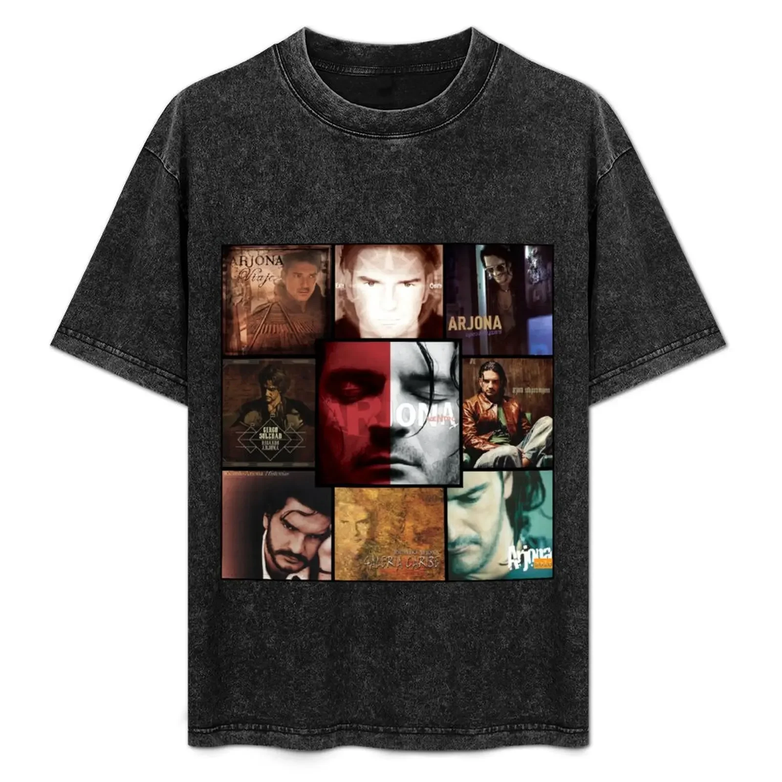 

Arjona Greatest Albums T-Shirt Large Size Basic Casual T-Shirt