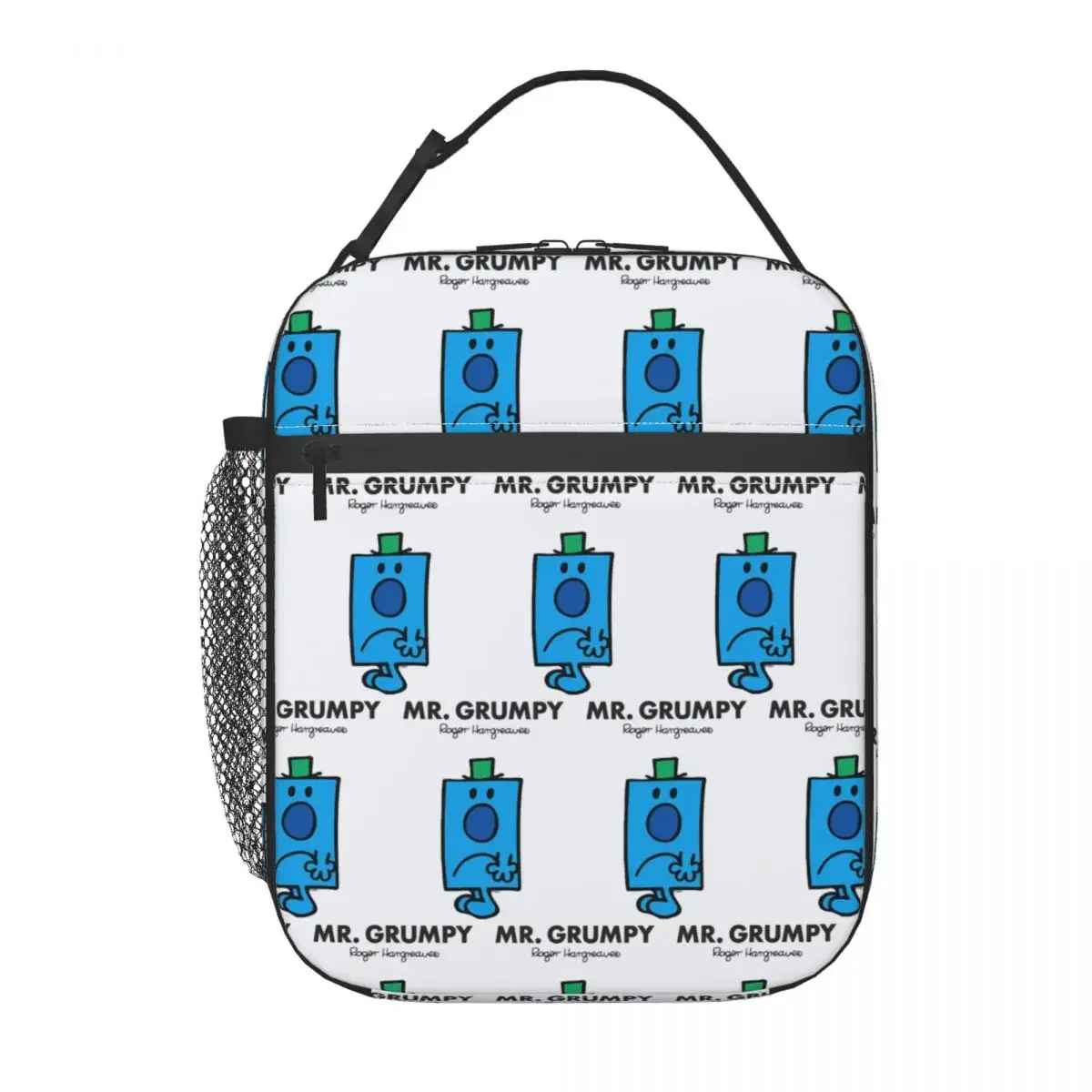 Mr. Grumpy Insulated Lunch Bag for Women Kids Leakproof Food Boxes Thermal Lunch Box Tote