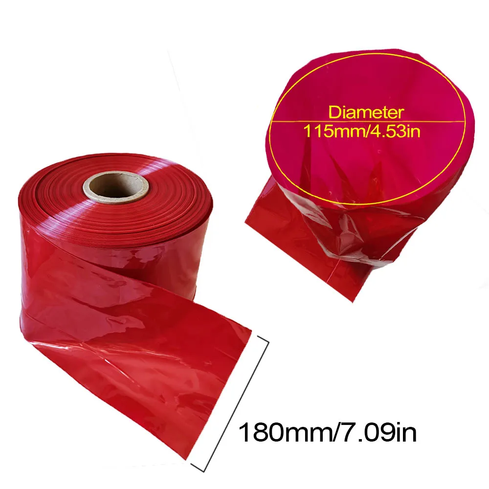 1pc Large Size Red Plastic Sausage Casing Width 180mm Packaging Casing Sausage Making Tools Bag Cooking Kitchen Tools