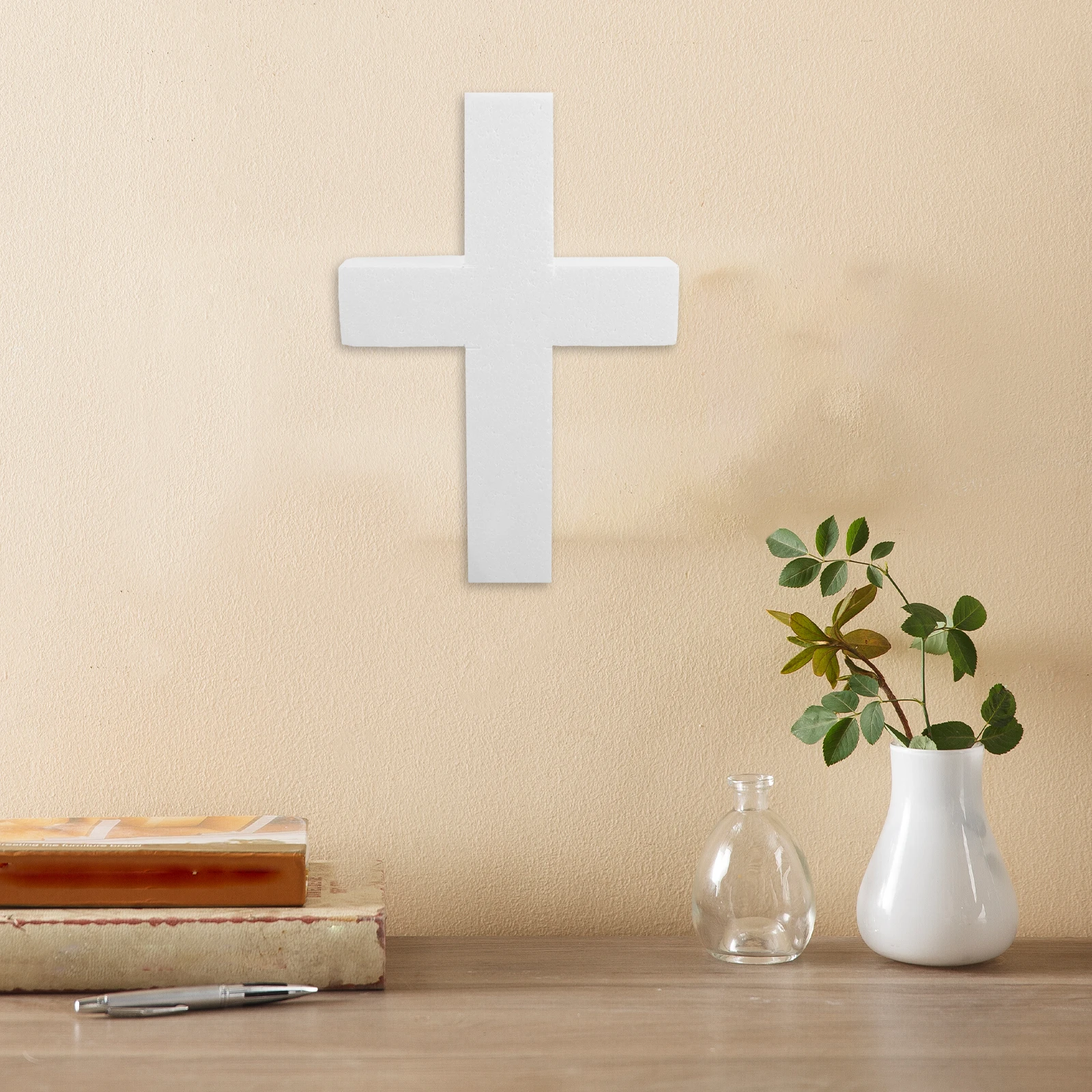 

Communion Decoration Cross Blank Foam Crafting Board Christmas Decorations Blanks for Crafts Props s