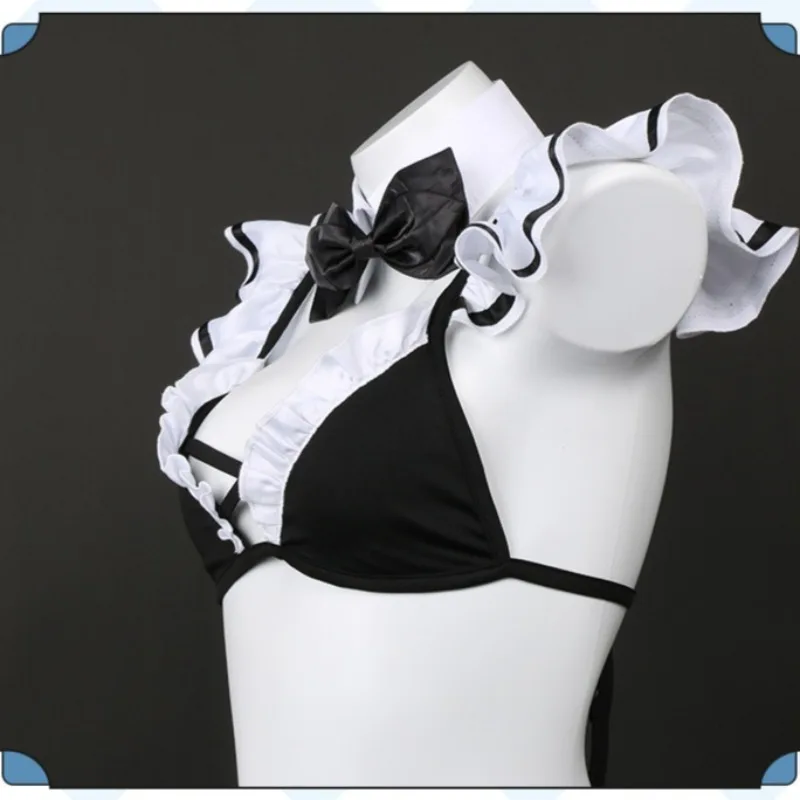 Anime Kitagawa Marin Cosplay Costume Naval Style Sailor Swimsuit Maid Outfits Wig for Women Summer Swimwear Halloween Outfits