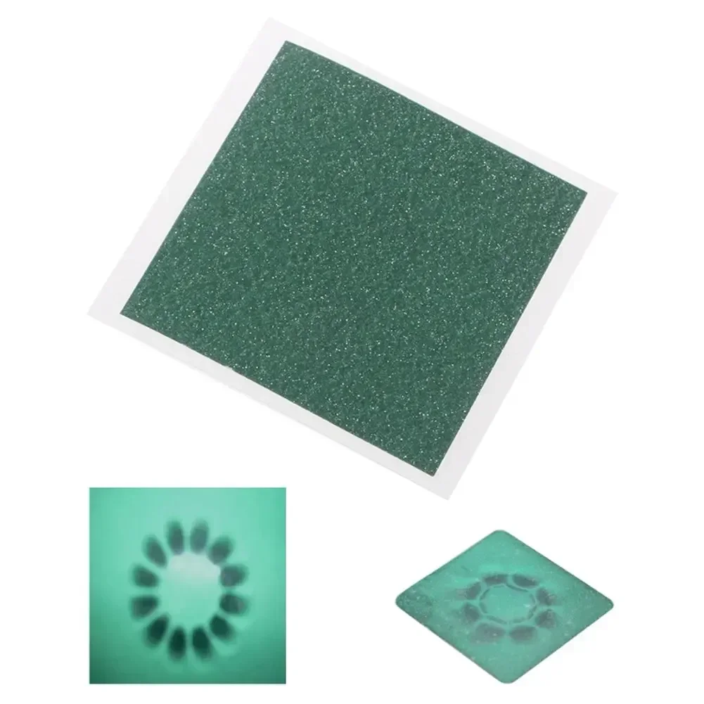 Imagem -03 - Visualizador de Campo Magnético e Filme Visualizador 100x100 mm Detector de Cartão Magnet Exibição Padrão Verde Escuro 1pc