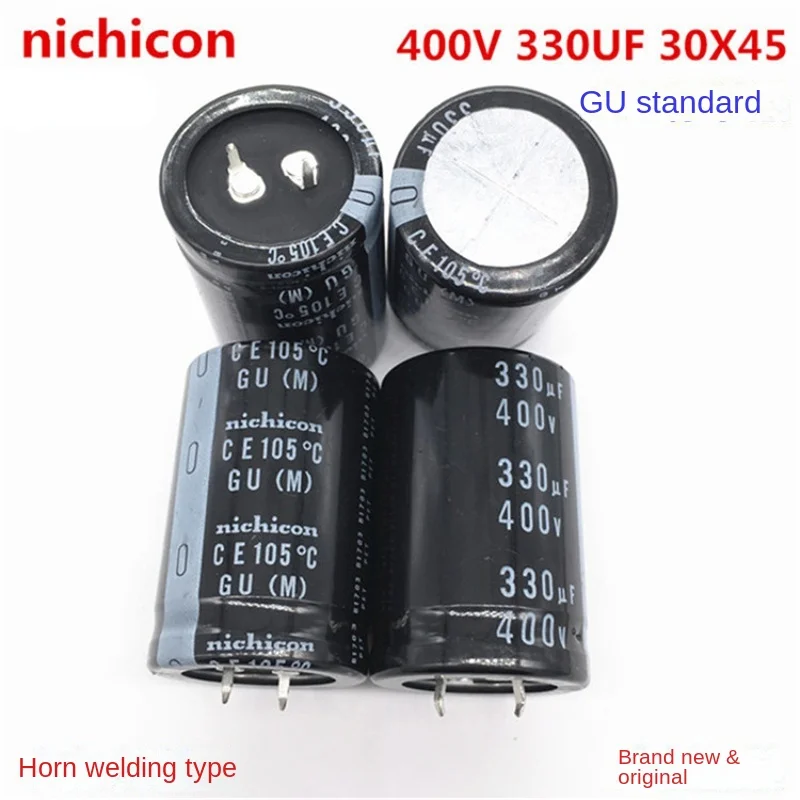 1PCS 400V330UF 30X45 nichicon electrolytic capacitor 330UF 400V 30*45 GU 105 degrees.