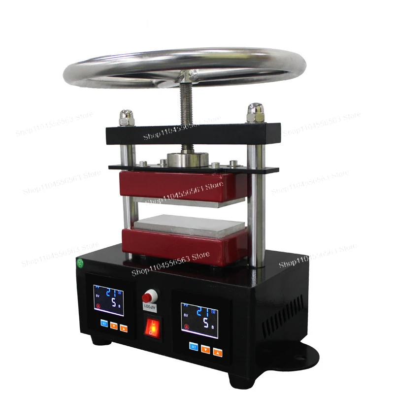 CK220 Manual Rosin Press 110V/220V/800W High Pressure Heat Exchanger Top And Bottom Plate Hot Press Rosin Extraction Tool
