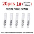 20 piezas tamaño 1 transparentes