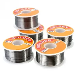 NEW 100g 0.6/0.8/1/1.2 63/37 FLUX 2.0% 45FT Tin Lead Tin Wire Melt Rosin Core Solder Soldering Wire Roll No-clean