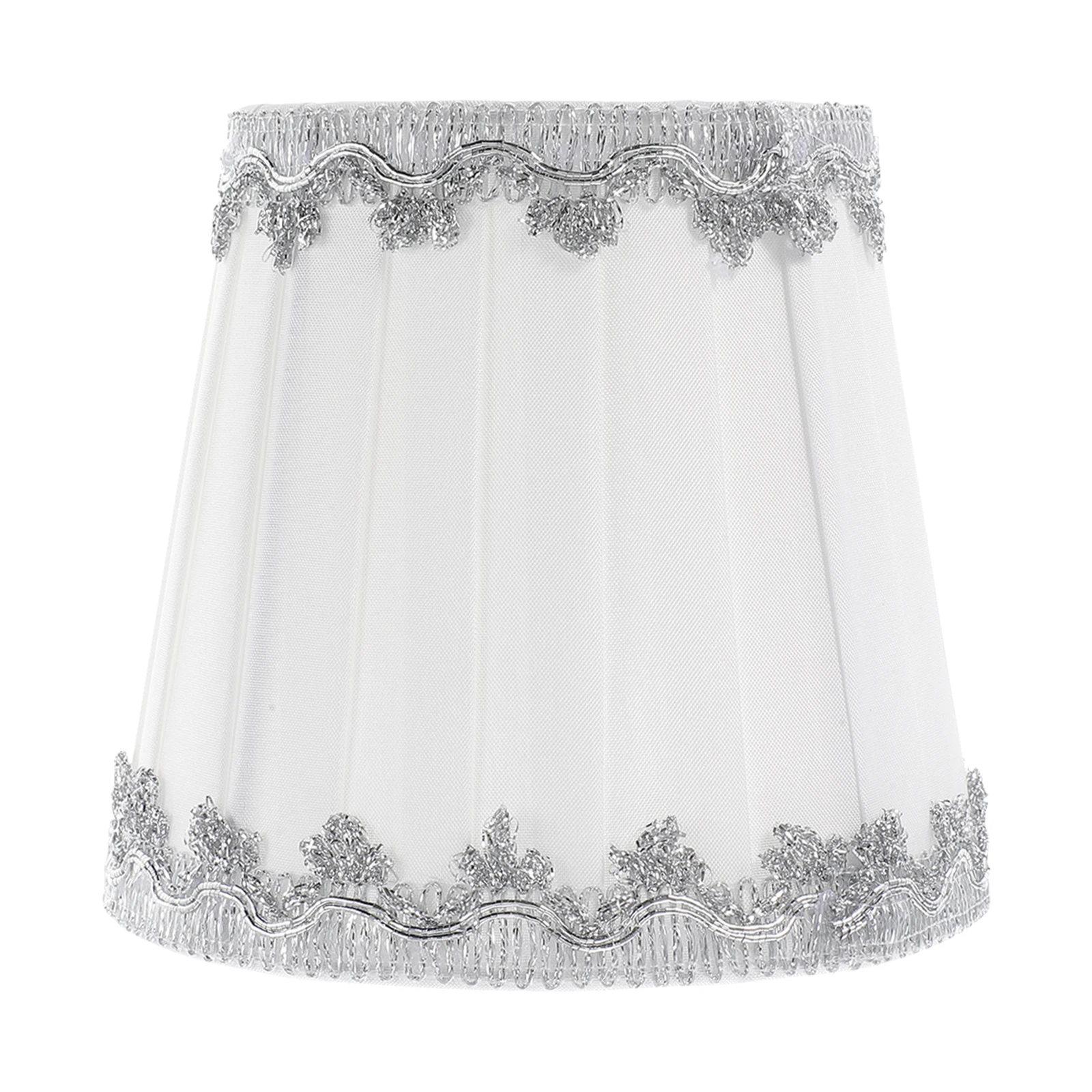 

Pleated Lampshade Cover For Ceiling Wall Lamp Dustproof Cloth Lamp Shade Replacement Small Vintage Barrel Table Light