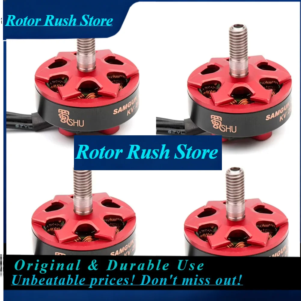 RoRuS4pcs/lot Samguk Series Shu 2306 2500KV 2800KV 3-4S 1750KV 4-6S Brushless Motor CW For RC FPV Drone Models Multicopter