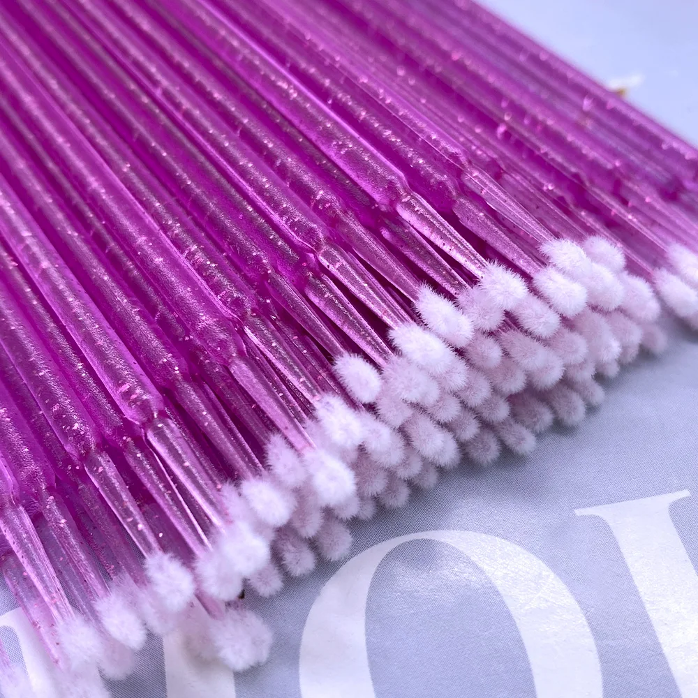 100/300/500pcs Micro Brush Crystal Lash Removing Swab Microbrush Mascara Wands Applicator Eyelash Extension Makeup Tools