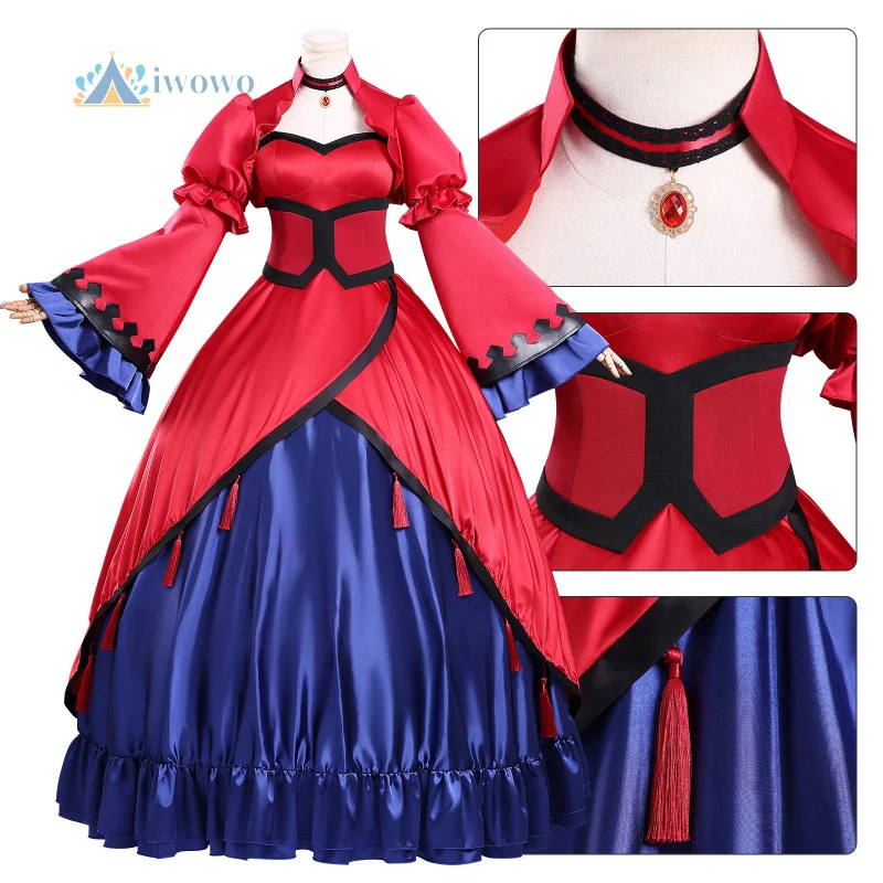 

Аниме Святой Грааль Эрис Косплей Скарлетт Замок Костюм Женщины Лолита Красное Платье Маскарадная Униформа Одежда на Хэллоуин