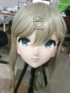 

(LiLi Mask-52) Sweet Girl Resin Head Mask Kigurumi Cosplay Japanese Role Play Anime Silicone Kigurumi Mask Crossdresser Doll