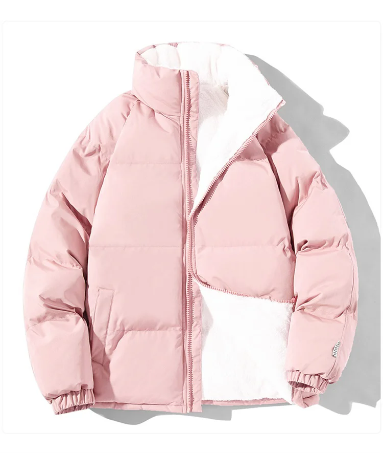 

Padded Jacket Leisure Thick Warm Cotton Clothing Trendy and Versatile Winter Outdoor Camping Hiking Outdoor Sports Solid Color