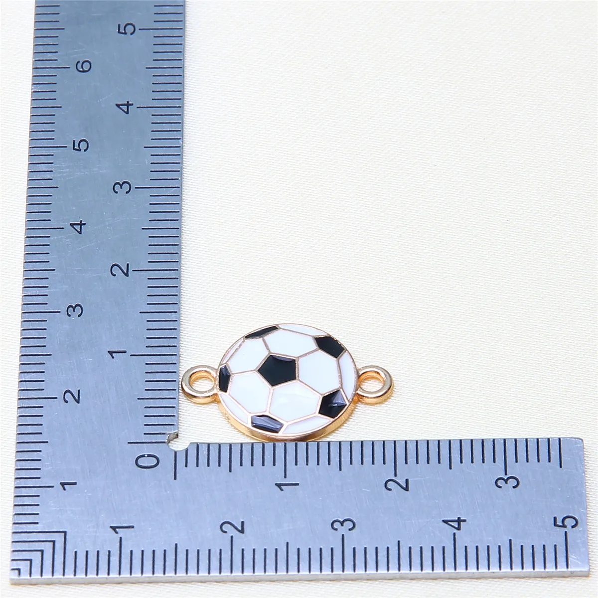 Pendentif de football en émail fin, série sportive, accessoires en alliage, bijoux de bricolage, collier exécutif, boucles d'oreilles, bracelet, 10 pièces