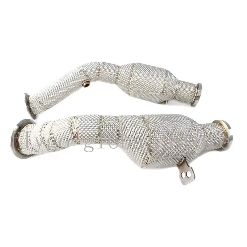 Для Mercedes-Benz C43 W205 AMG теплоизоляционная головка через трехходовой каталитический преобразователь, модификация автомобиля, звуковая волна Для Mercedes-Benz C43 W205 AMG теплоизоляционная головка через трехходовой каталитический преобразователь, модификация автомобиля, звуковая волна