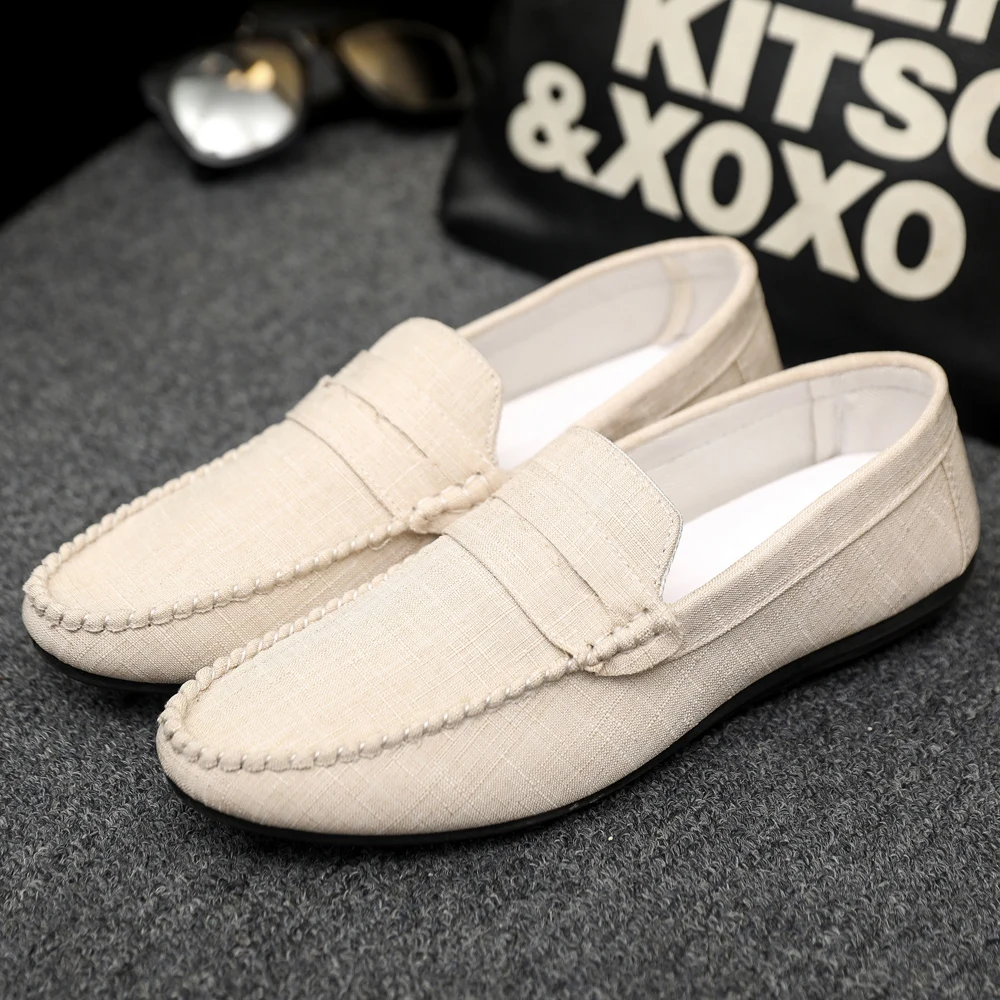 

Men's Fashion Breathable Leather Loafers Casual Outdoor Driving Shoes Classic Slip-On Business Office Flat Gentleman Shoes