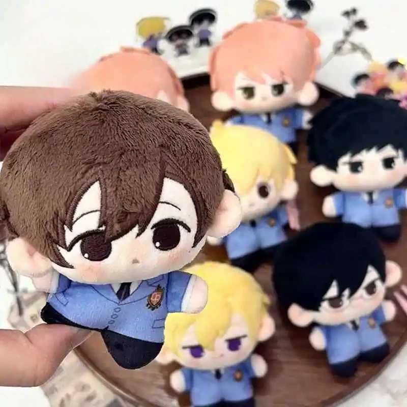 10cm Anime Role Haruhi Fujioka Kyoya Ootori Kawaii Cosplay Starfish Cotton Doll Bags Pendant Mini Dango Toy Figures Fans Gifts