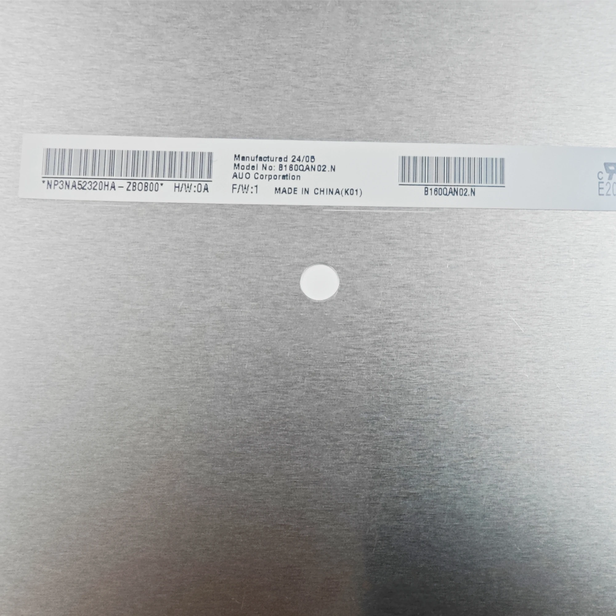 B160QAN02.N IPS 2560x1600 Laptop LCD screen 165 HZ EDP 40Pins 16.0'' Original Display Matrix