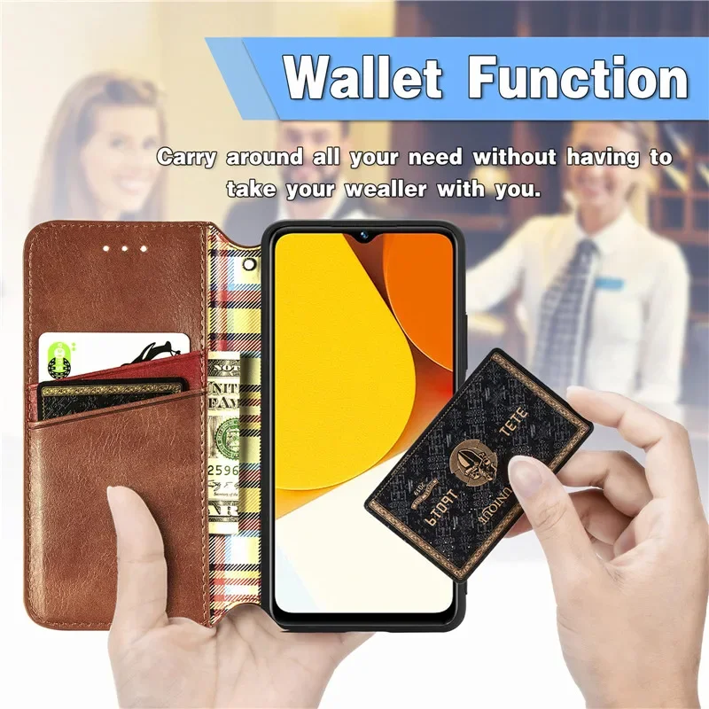 Flip Case For Vivo X80 Lite X90 Pro 5G Luxury Leather Magnetic Book Phone Shell For Vivo X100 X 90 X70 X60 Pro Plus Wallet Cover