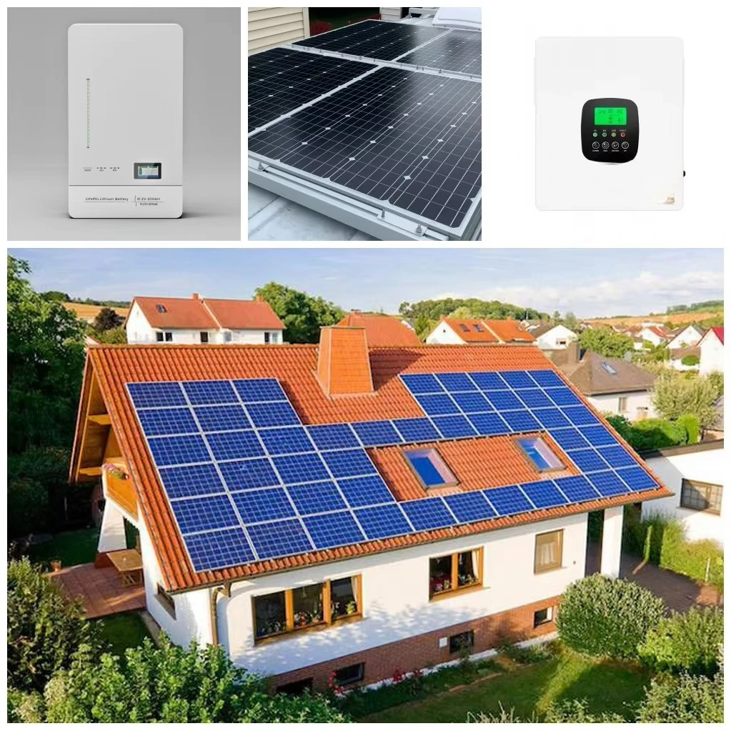 Grid Complete Home Solar System Kit 5kW 10kW Hybrid Solar Battery MPPT Lithium Ion 10kWh-40kWh