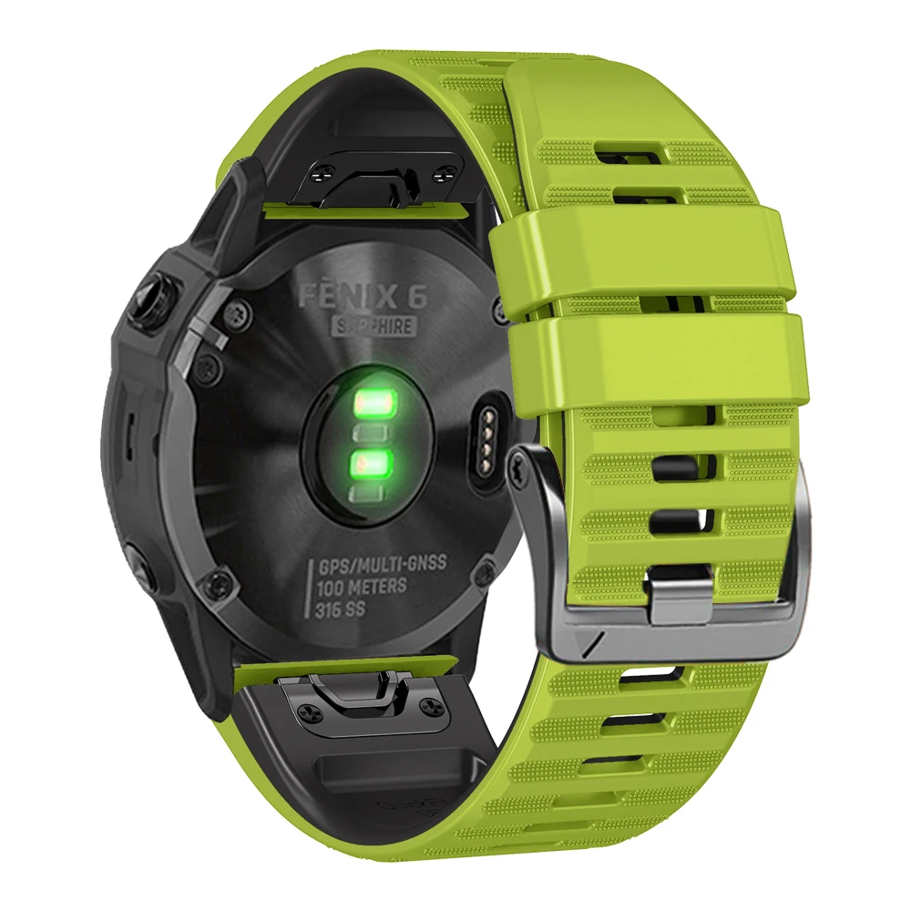 22 26ミリメートルquickfit時計バンドストラップガーミンフェニックス7 7X 6 6Xプロ5 5Xプラス3HRシリコーンeasyfitリストバンド世代2 epix 2 955腕時計