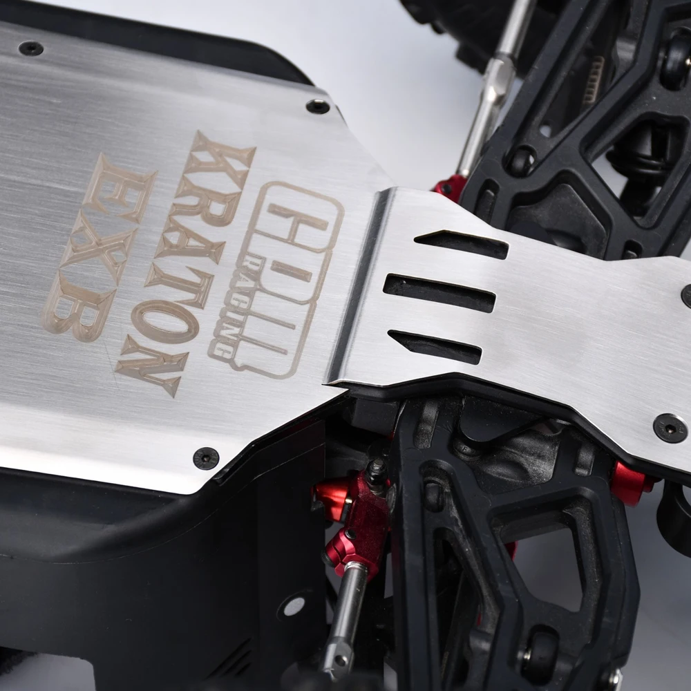 GPM 메탈 스테인리스 스틸 프론트 센터 리어 섀시 아머 ARRMA 1/8 KRATON EXB V6 6S ARA8708V6 ARA8708T1 ARA106053 RC 자동차용