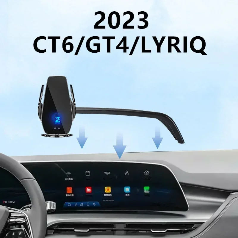 

2023 For Cadillac CT6 GT4 LYRIQ Car Screen Phone Holder Wireless Charger Navigation Modification Interior 33 Inch Size