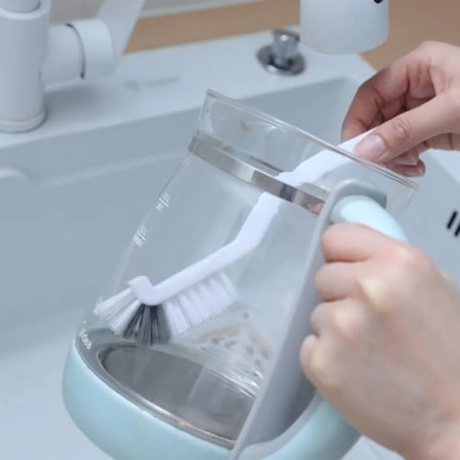 3 قطع فرشاة الأطباق الزاوية اليمنى فرشاة تنظيف المطبخ زجاجة فرشاة الحمام بالوعة المنزلية وعاء عموم حافة زوايا خطوط البلاط Cleani #4