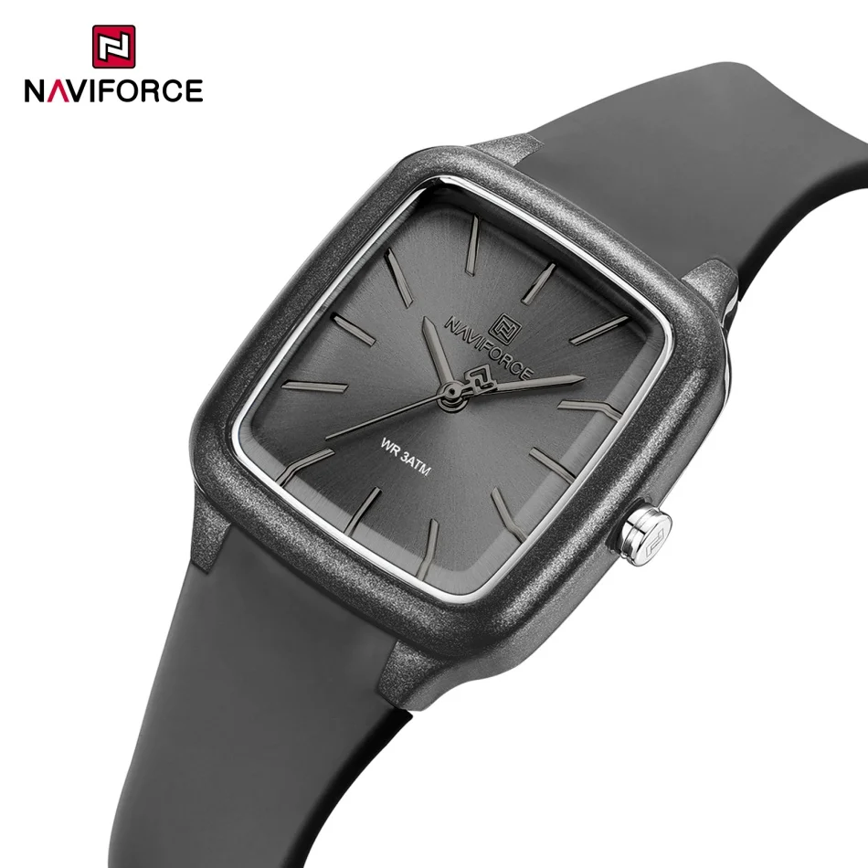 

NAVIFORCE женские кварцевые наручные часы легкие силиконовые минималистичные водонепроницаемые часы в горошек повседневные молодежные модные часы для девочек